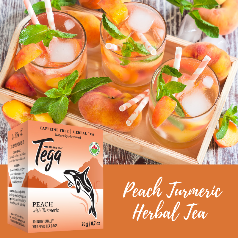 Peach Turmeric Organic Herbal Tea
