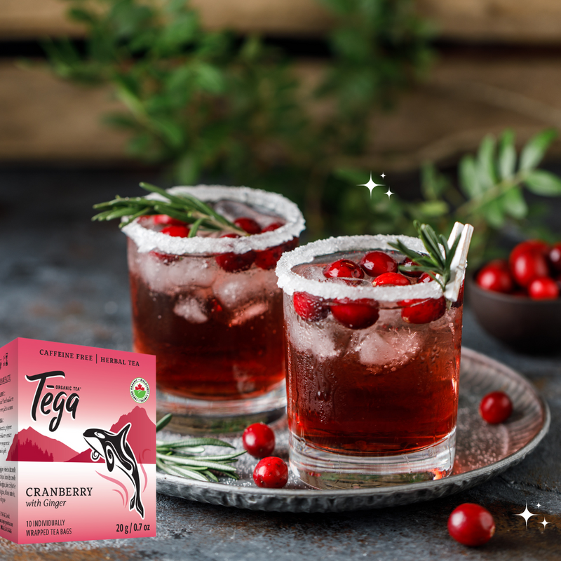 A Gift of Wellness - Organic Cranberry Ginger Herbal Tea