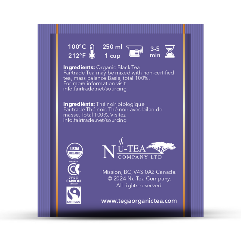 English Breakfast Tea Bag back