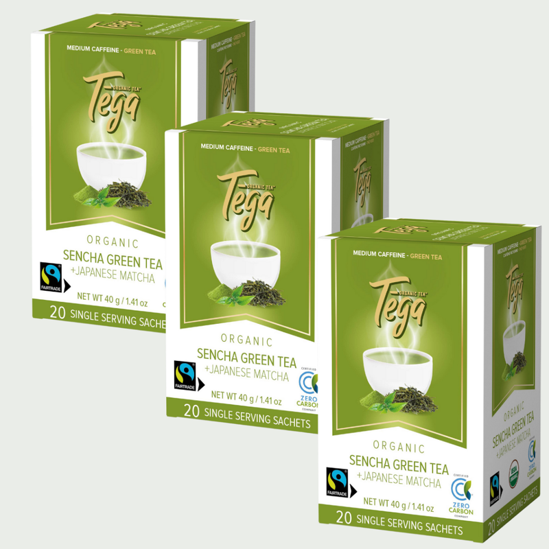 Sencha Green Tea w. Japanese Matcha Organic Fairtrade 20ct
