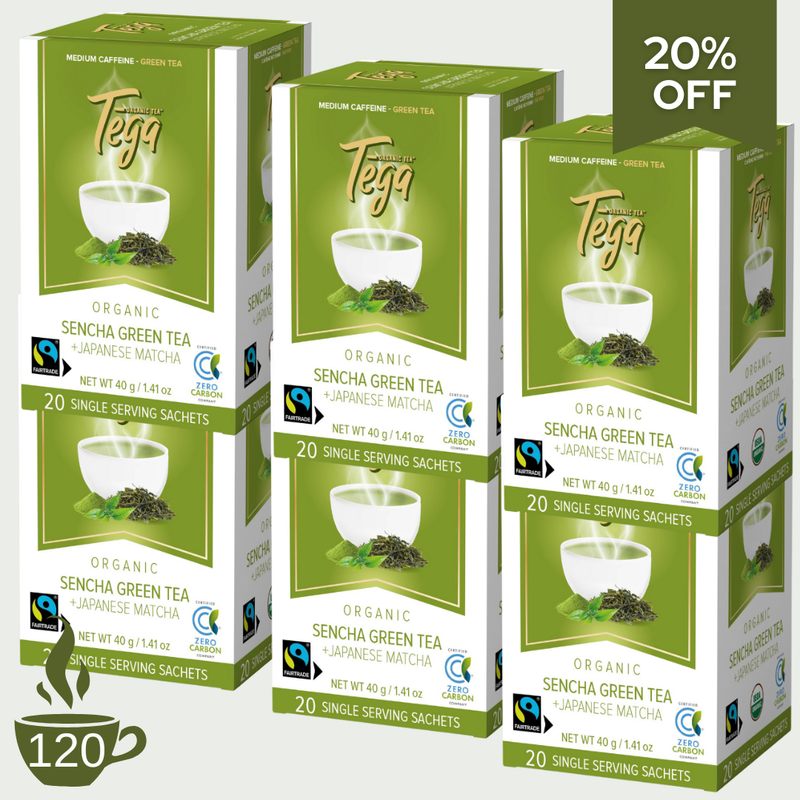 Sencha Green Tea w. Japanese Matcha Organic Fairtrade 20ct