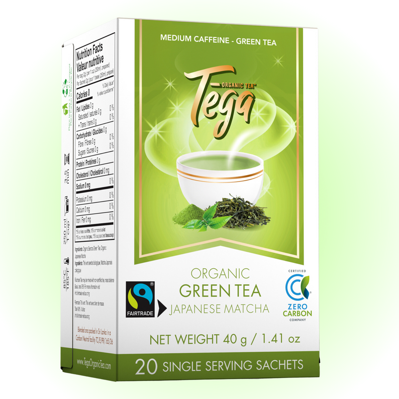 Organic Sencha Green Tea w. Japanese Matcha 20ct