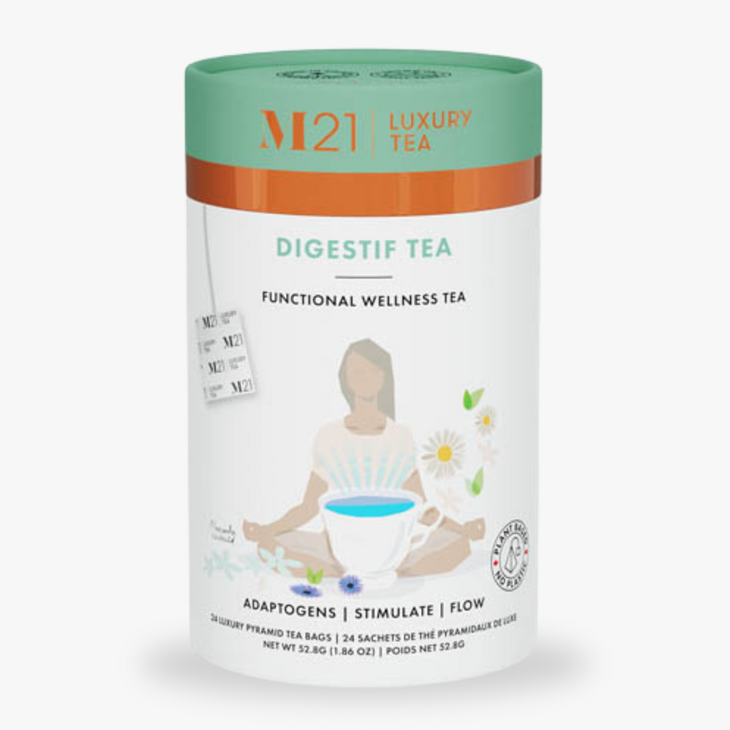 M21 Luxury Tea Digestif Tea packaging on a white background