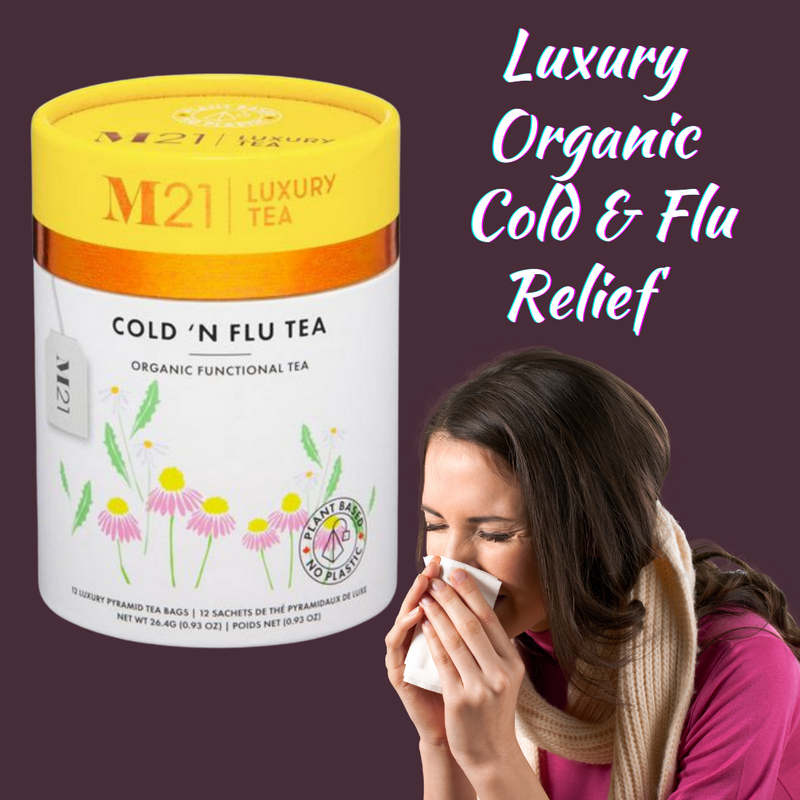 Cold 'n Flu Luxury Herbal tea - 12ct Canister