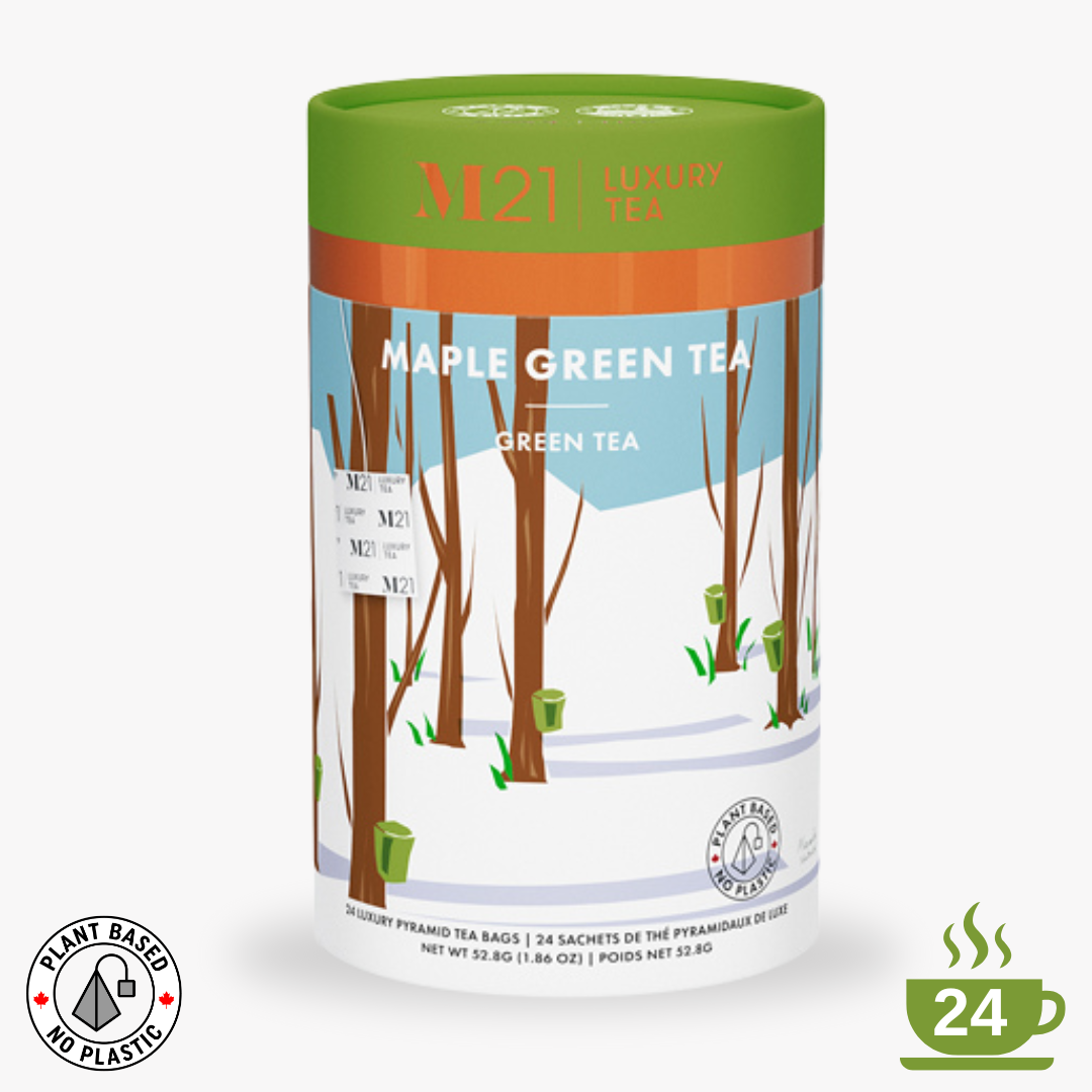 Maple Luxury Green Tea - 24ct Canister – TegaOrganicTea