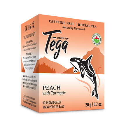 🎁 Peach Turmeric Herbal Tea Organic | 10 Tea Bags (100% off)