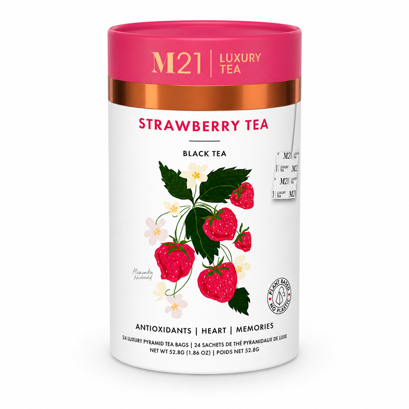 Strawberry Luxury Tea | Canadian | 24ct – TegaOrganicTea