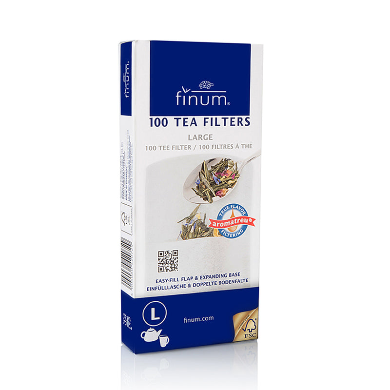 100 Biodegradable large paper filters unbleached